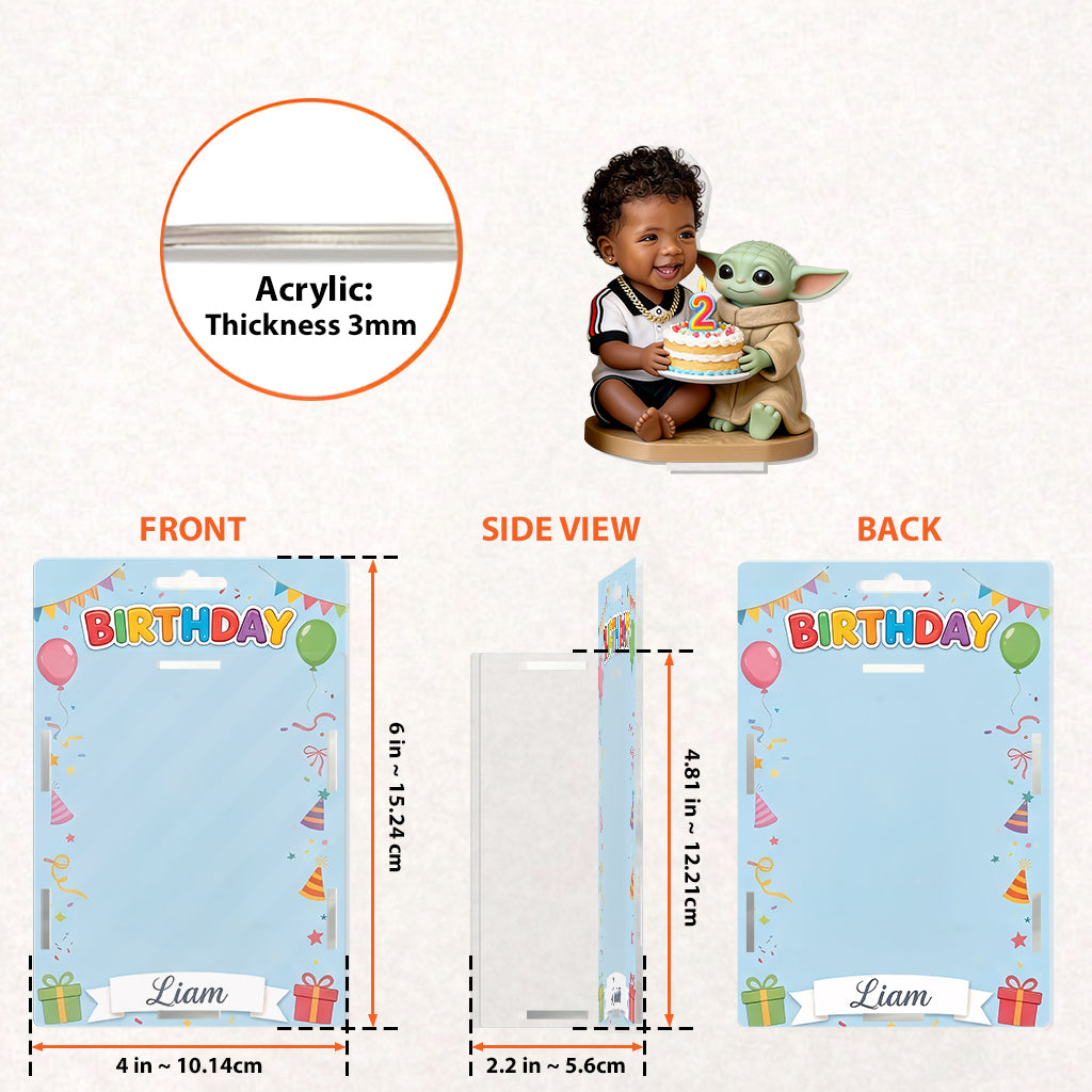 Happy Birthday - Personalized The Force Acrylic Display Box