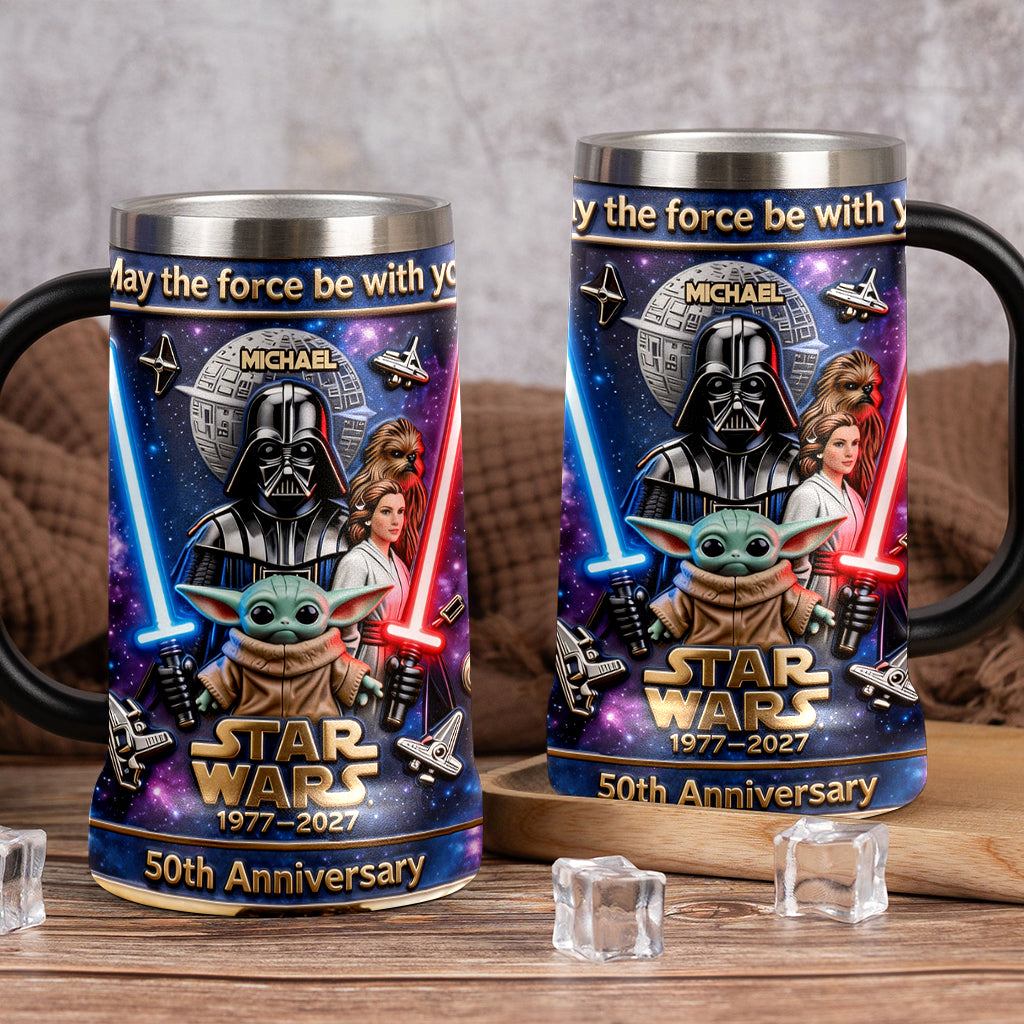May The Force Be With You - Personalized The Force Beer Stein