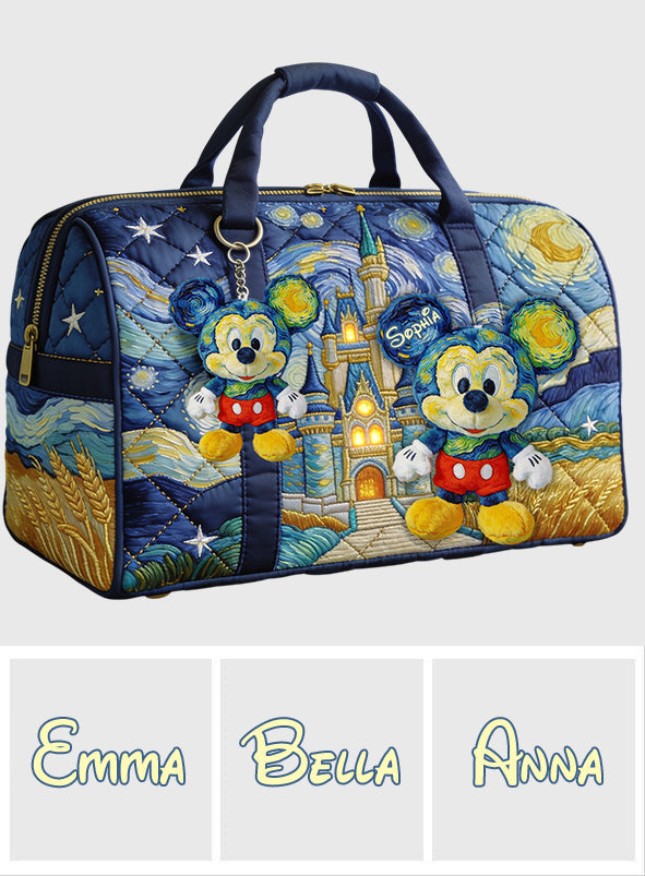Magic Trip - Personalized Mouse Quilt Duffle Bag & Plush Charm