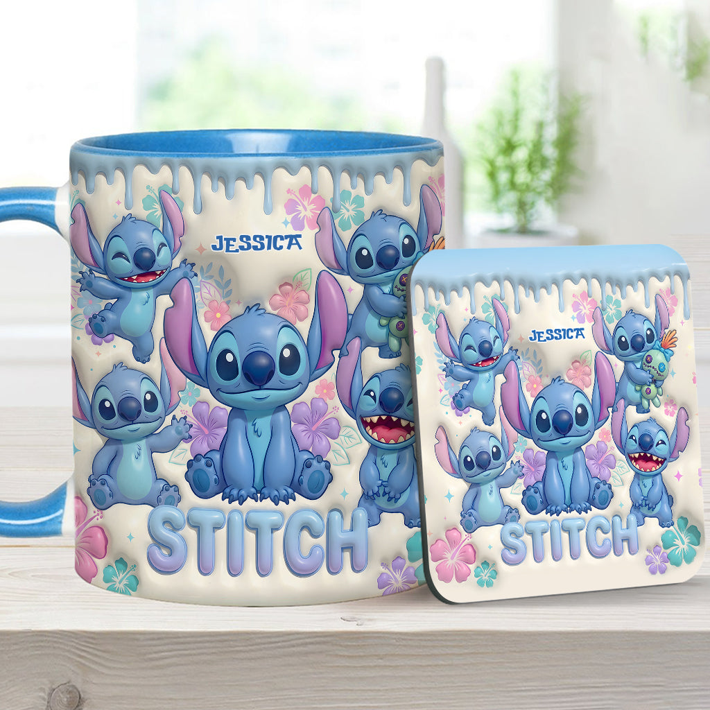 Blue Ailen - Personalized Ohana Accent Mug & Coaster