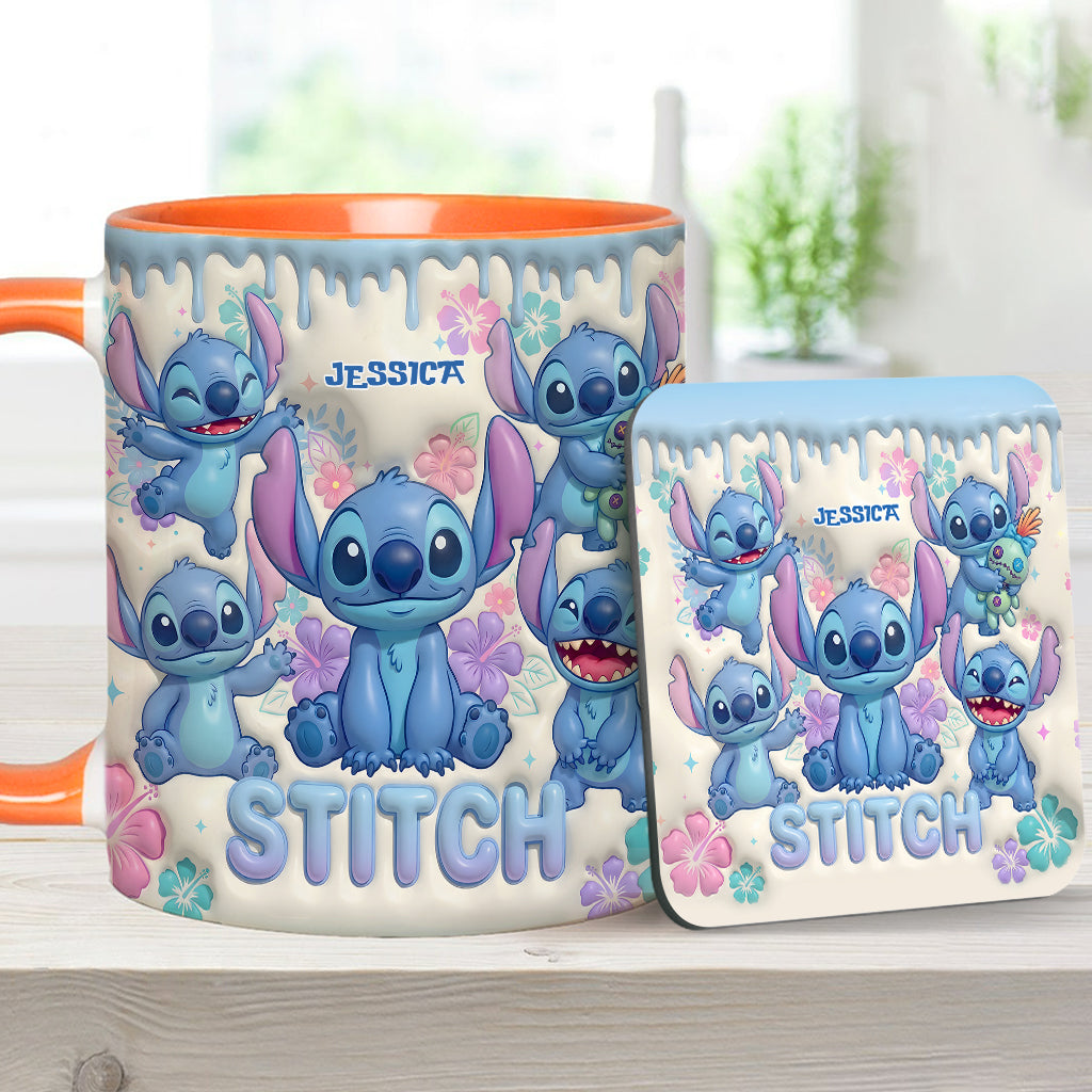Blue Ailen - Personalized Ohana Accent Mug & Coaster