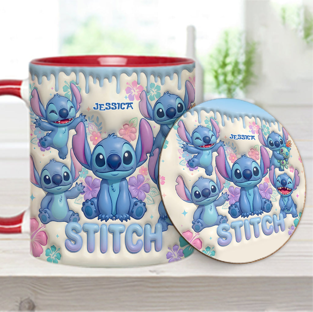Blue Ailen - Personalized Ohana Accent Mug & Coaster