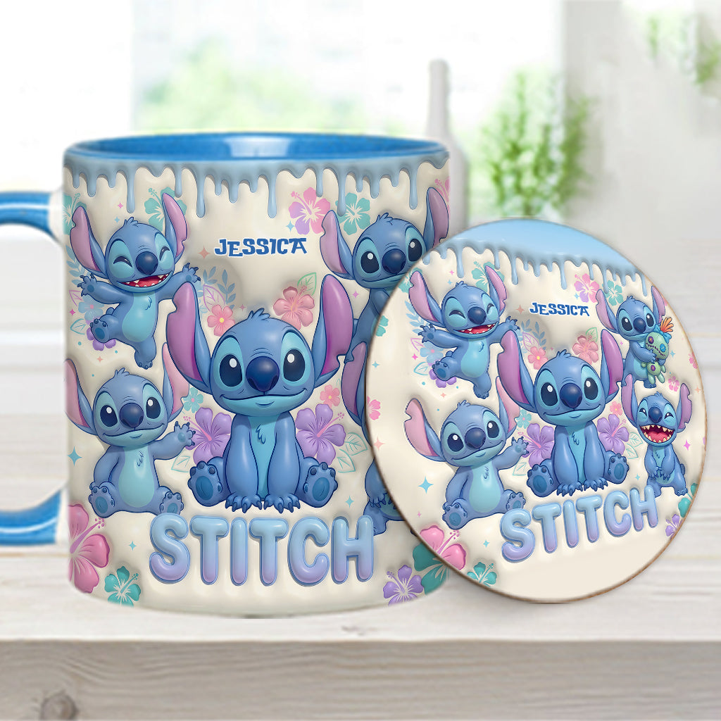 Blue Ailen - Personalized Ohana Accent Mug & Coaster