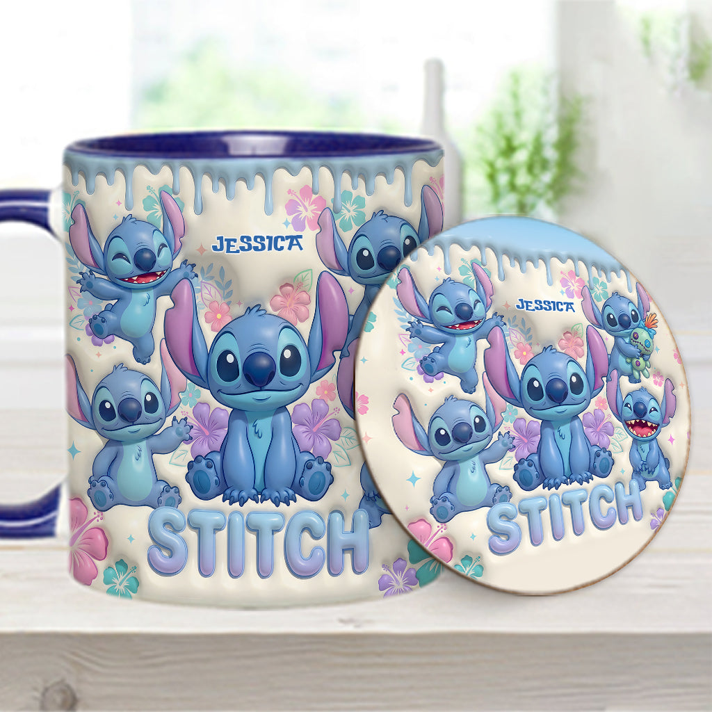 Blue Ailen - Personalized Ohana Accent Mug & Coaster