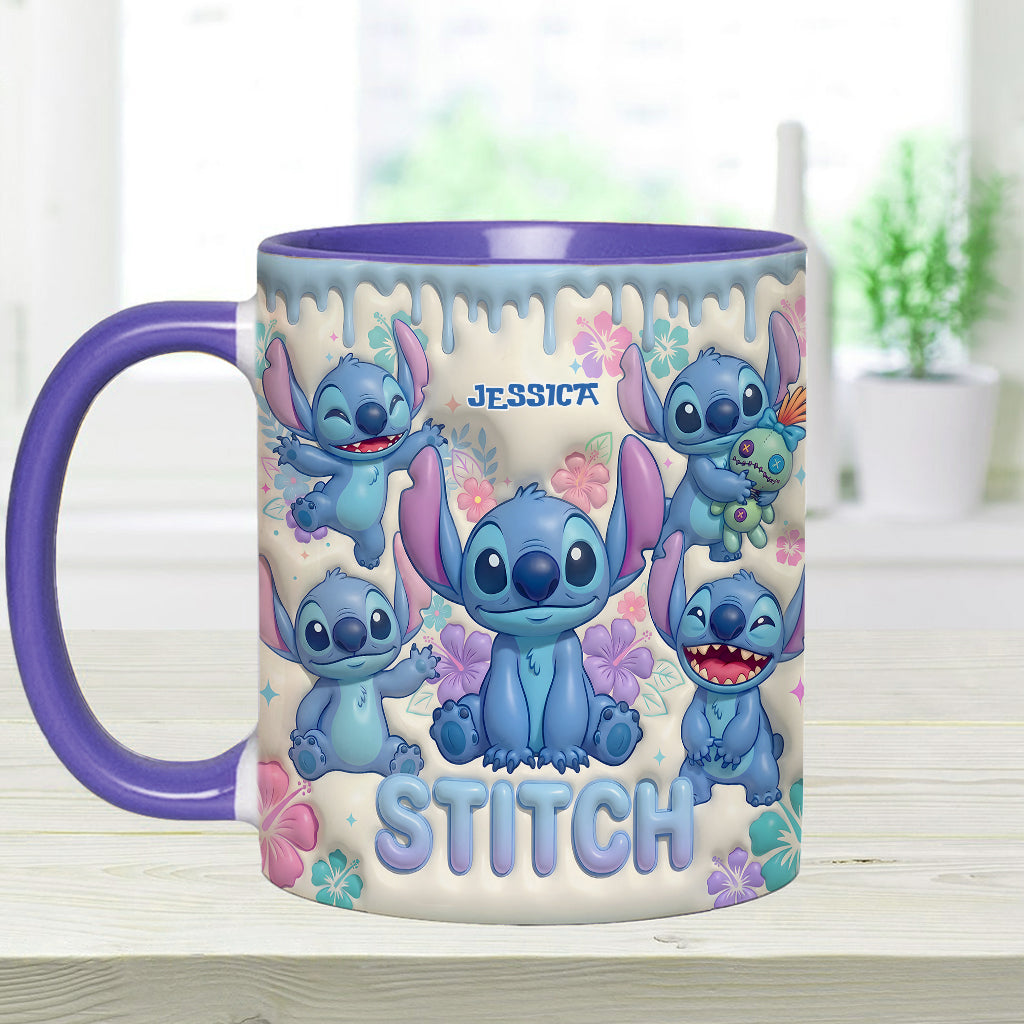 Blue Ailen - Personalized Ohana Accent Mug & Coaster