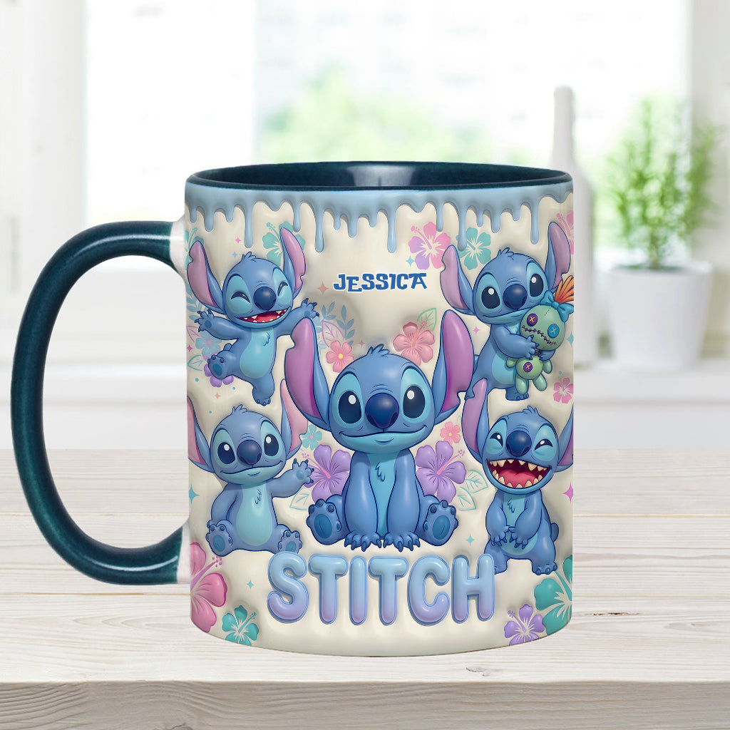 Blue Ailen - Personalized Ohana Accent Mug & Coaster