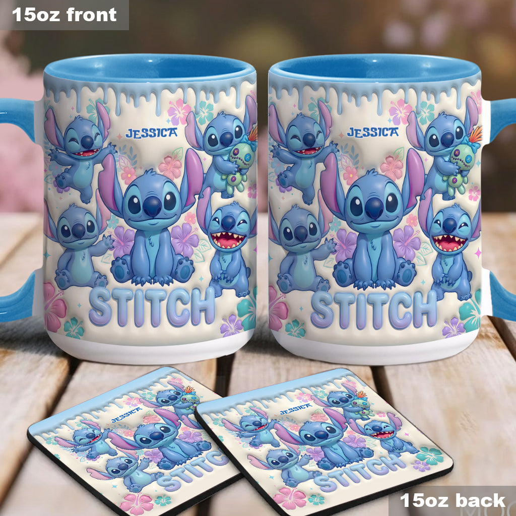Blue Ailen - Personalized Ohana Accent Mug & Coaster