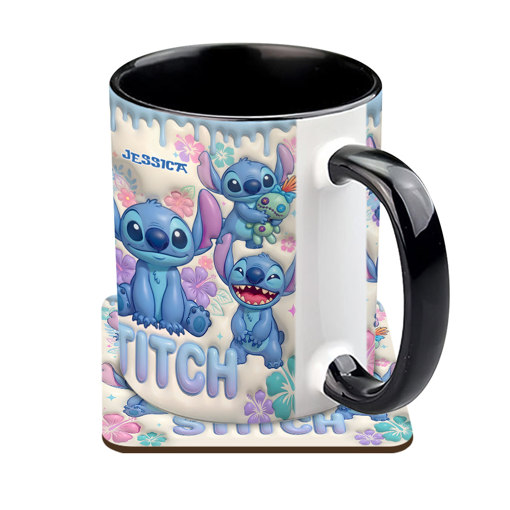 Blue Ailen - Personalized Ohana Accent Mug & Coaster