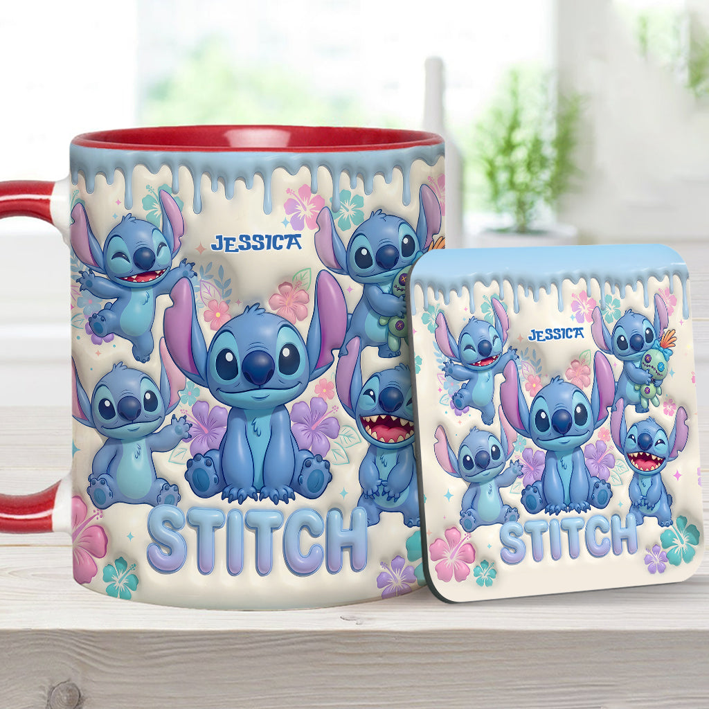 Blue Ailen - Personalized Ohana Accent Mug & Coaster