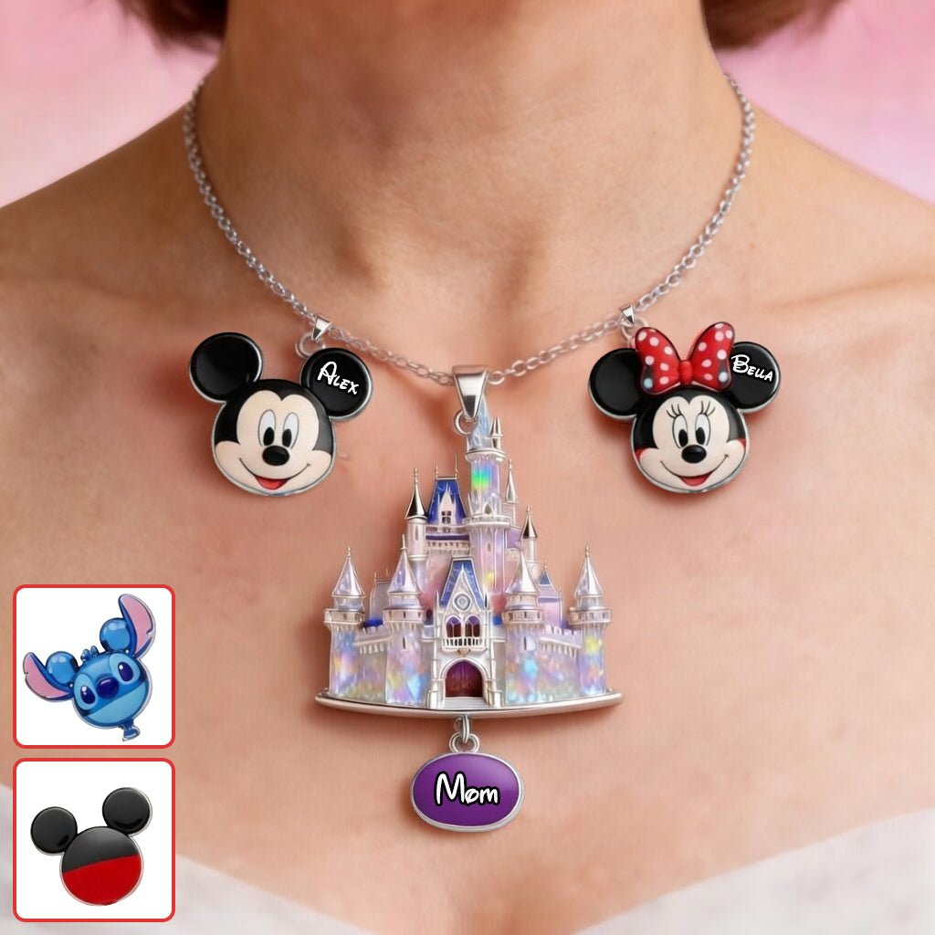 Magical Castle - Personalized Dream Trip Metal Necklaces With Pendants