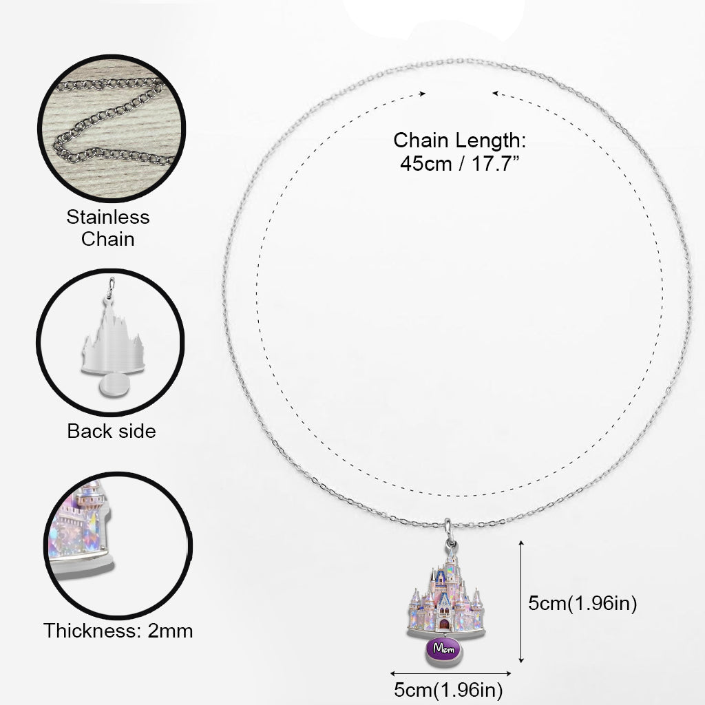 Magical Castle - Personalized Dream Trip Metal Necklaces With Pendants