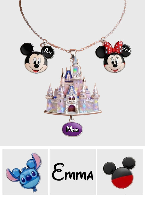 Magical Castle - Personalized Dream Trip Metal Necklaces With Pendants