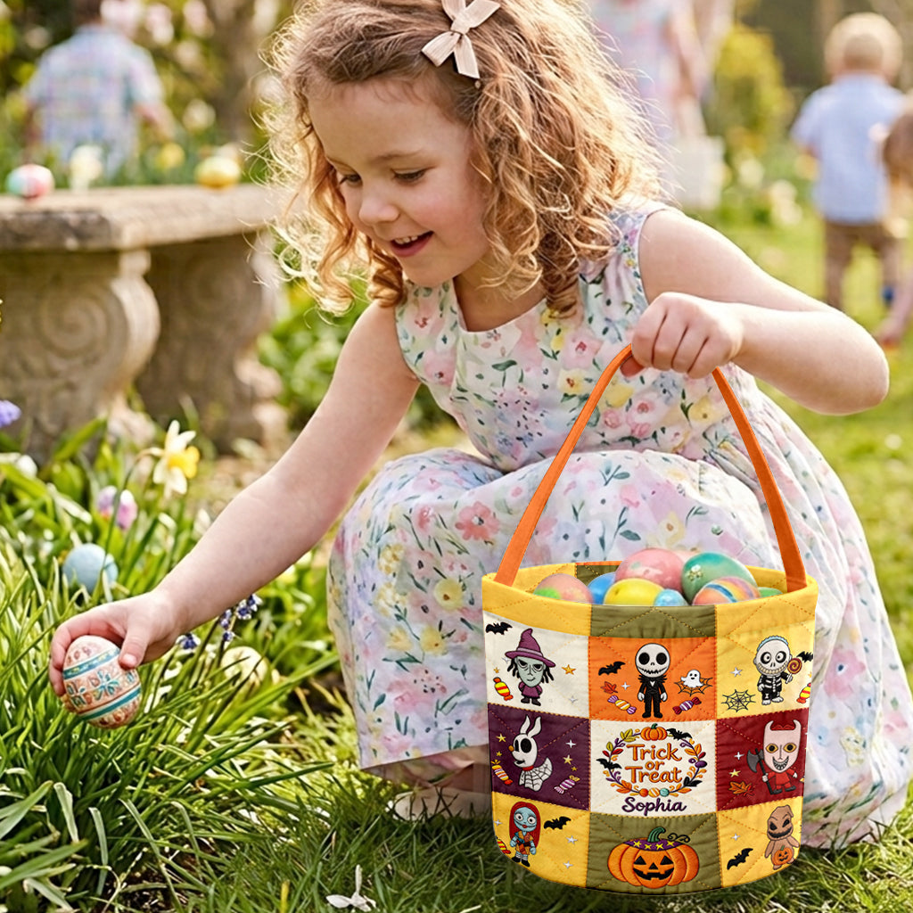 Halloween Bag - Personalized Nightmare Canvas Bucket Bag