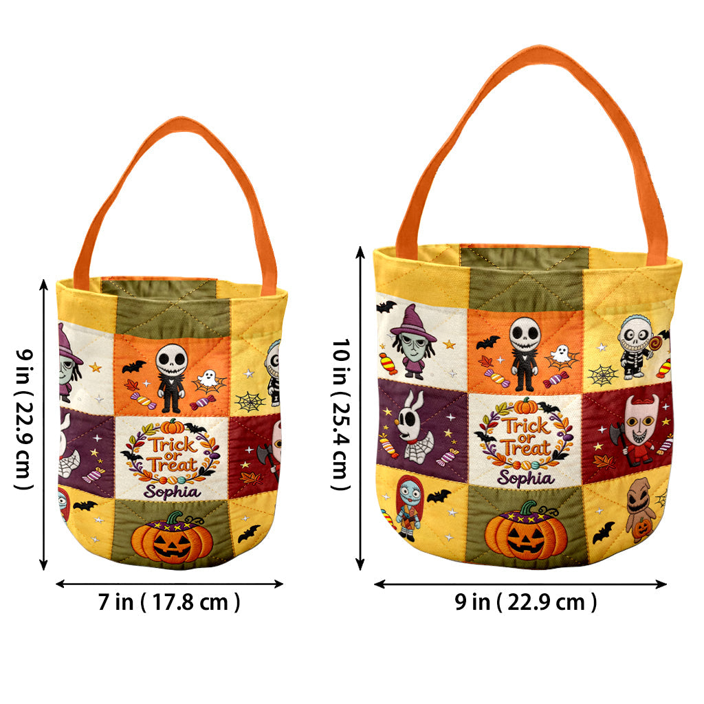 Halloween Bag - Personalized Nightmare Canvas Bucket Bag