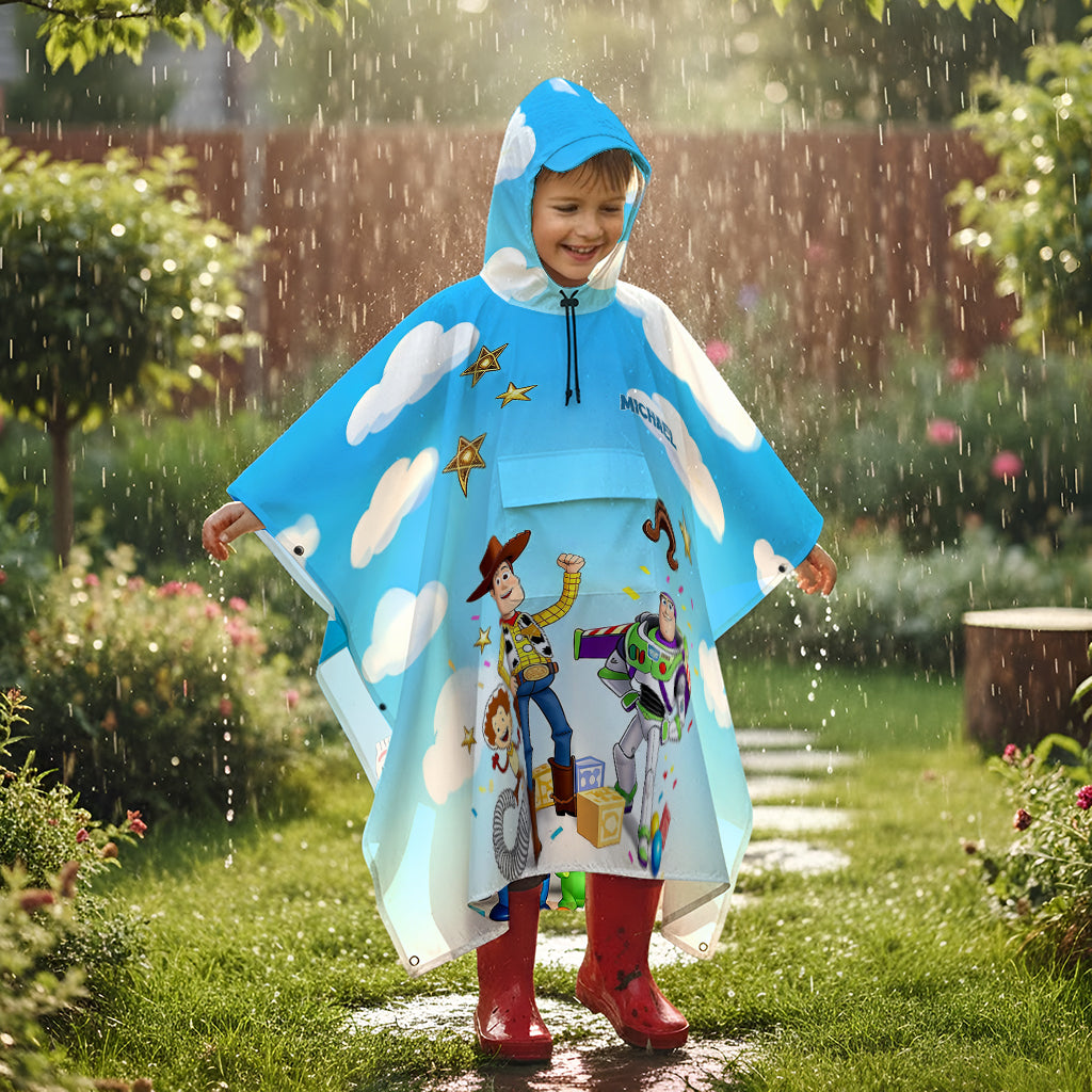 Friends - Personalized Movie For Kids Rain Poncho Coat