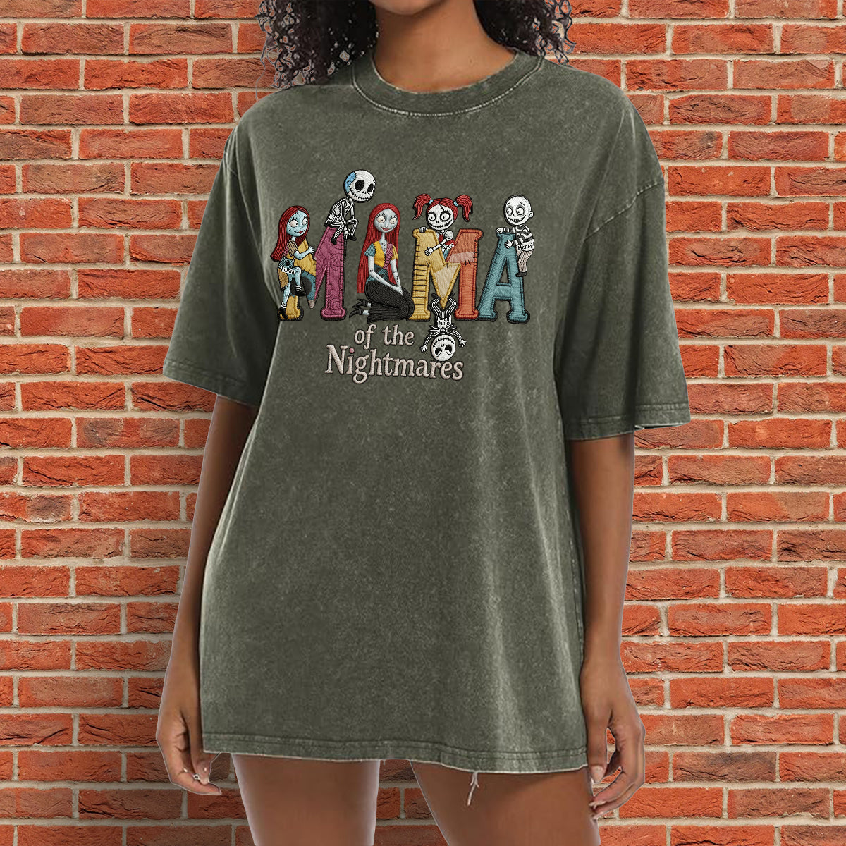 Mama Of The Nightmares - Personalized Nightmare Wash T-Shirt