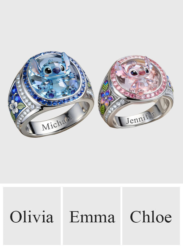 Ohana Means Family - Personalized Ohana Signet Ring