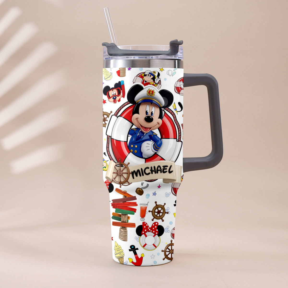 Cruising Friends - Personalized Dream Cruise Tumbler With Handle