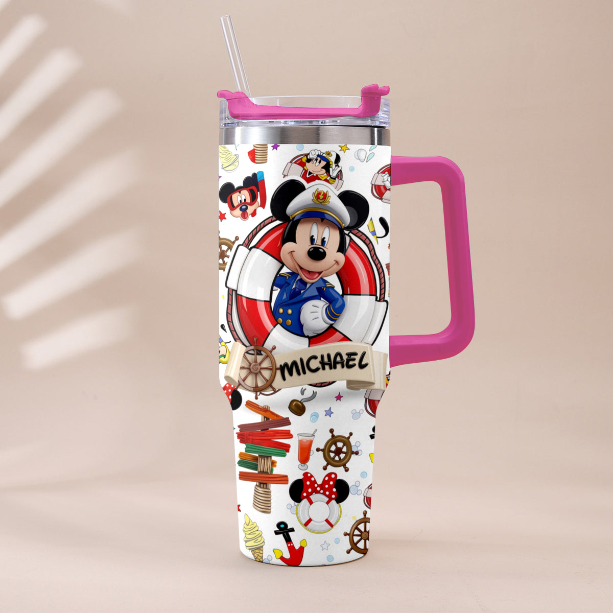 Cruising Friends - Personalized Dream Cruise Tumbler With Handle