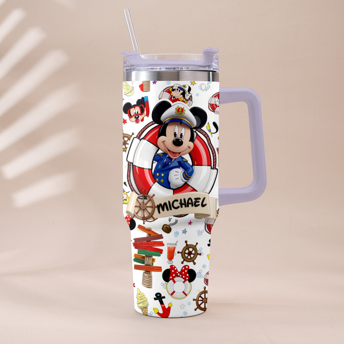 Cruising Friends - Personalized Dream Cruise Tumbler With Handle
