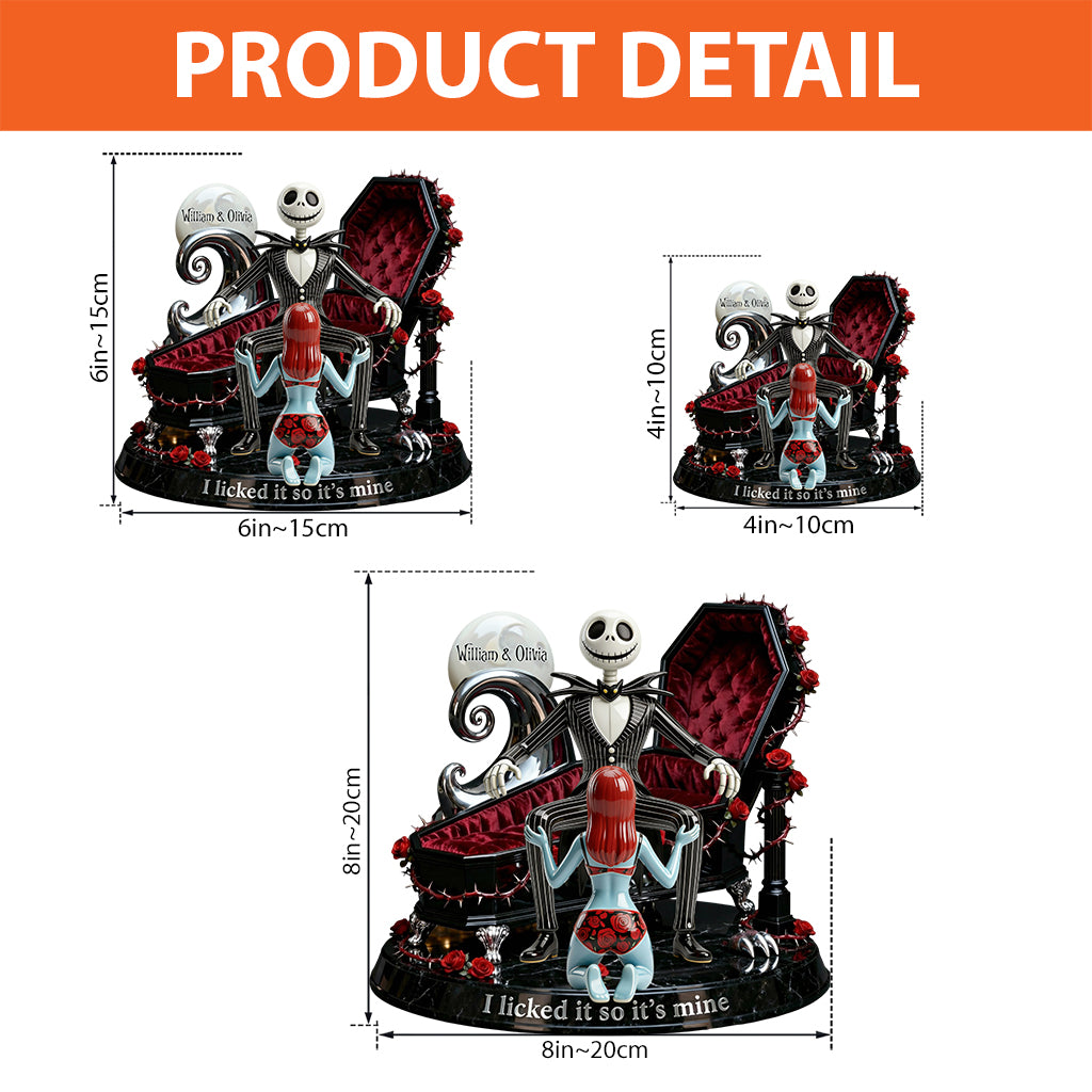 I Licked It So It’s Mine - Personalized Nightmare Custom Shaped Acrylic Plaque