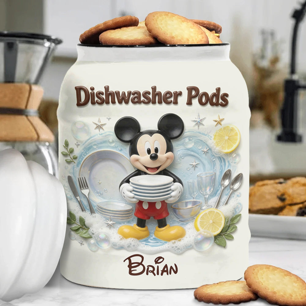 Dishwasher Pods - Personalized Mouse Dishwasher Pod Container