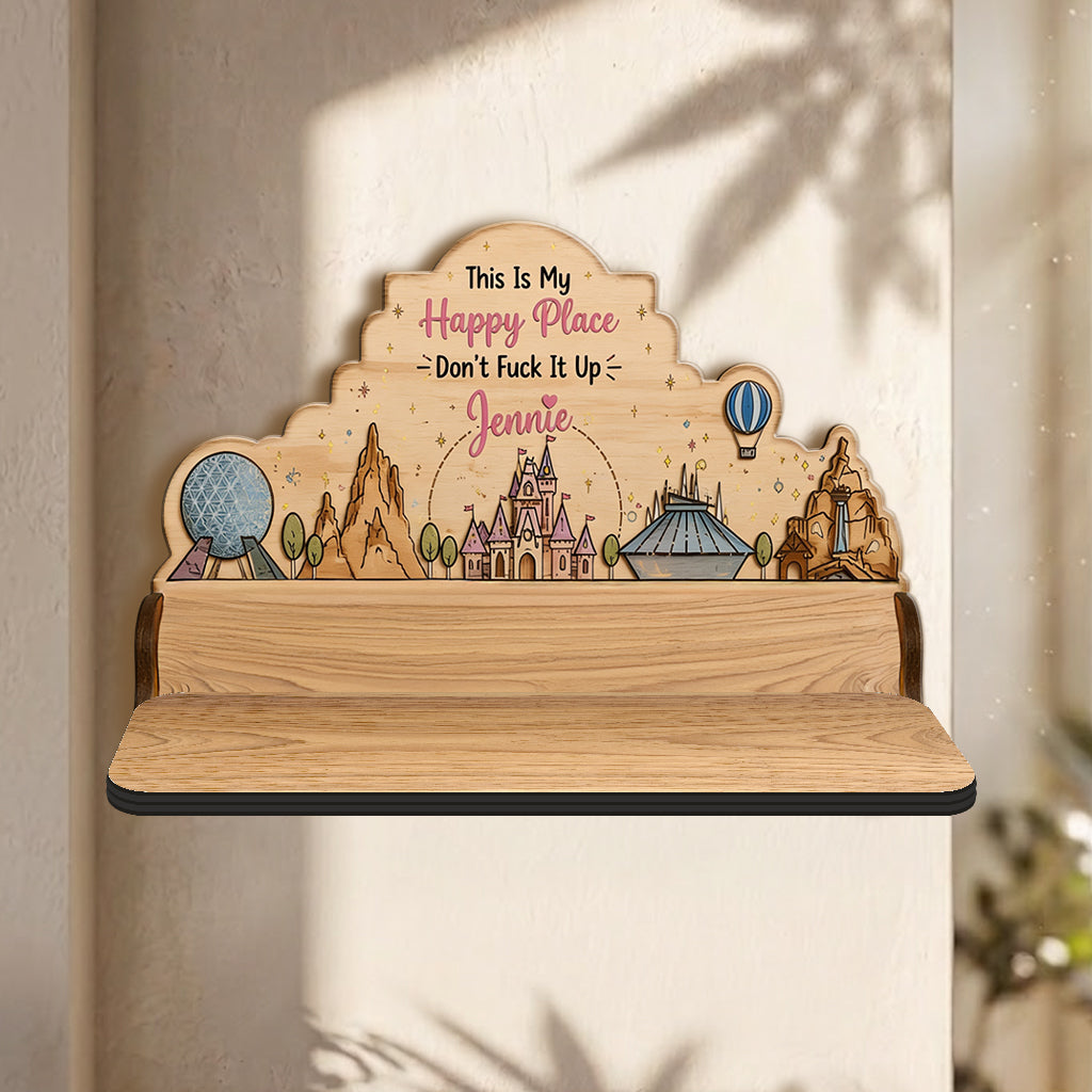 Magical Place - Personalized Mouse Wooden Floating Shelf