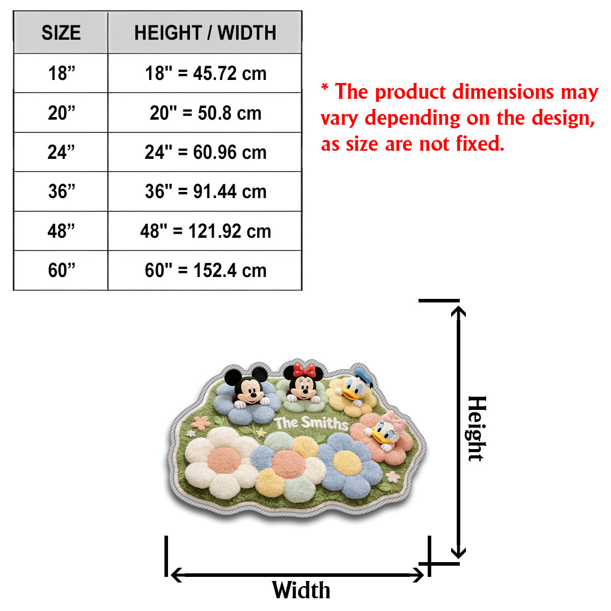 Magical Moments - Personalized Mouse Non-Slip Tufted Rug