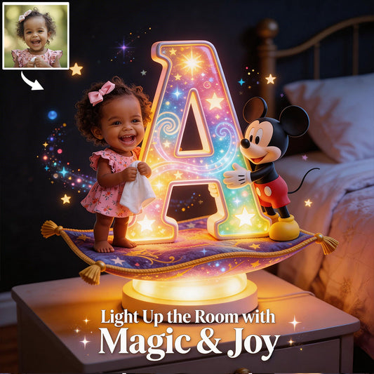 Cartoon Magical Mouse - Personalized Mouse Acrylic LED Night Light