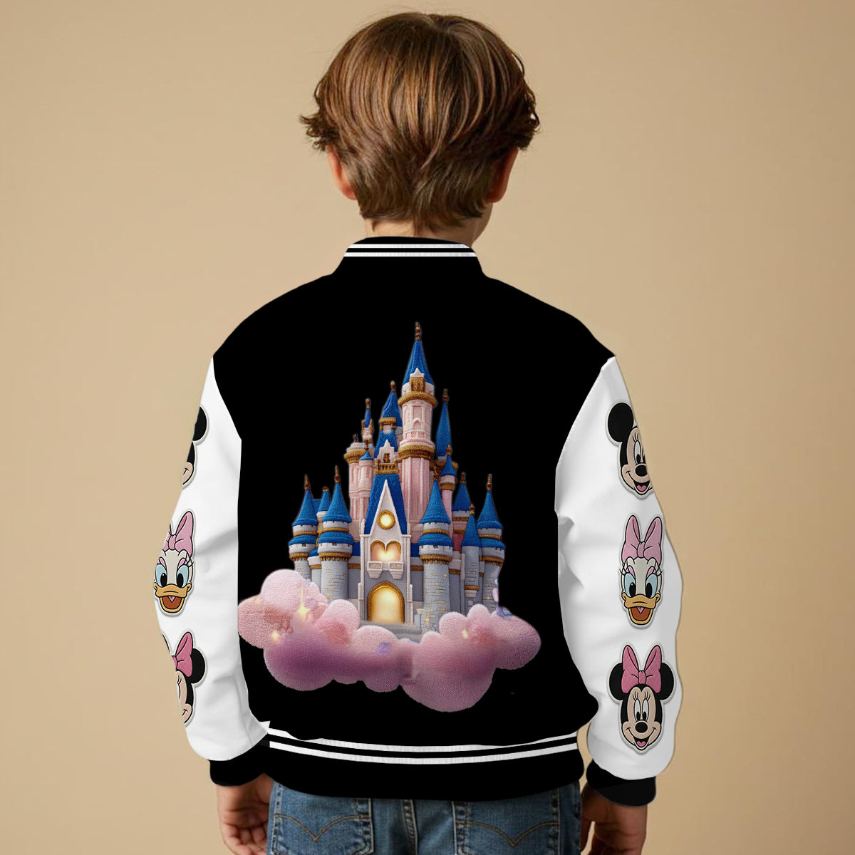 Magical World - Personalized Mouse Varsity Jacket