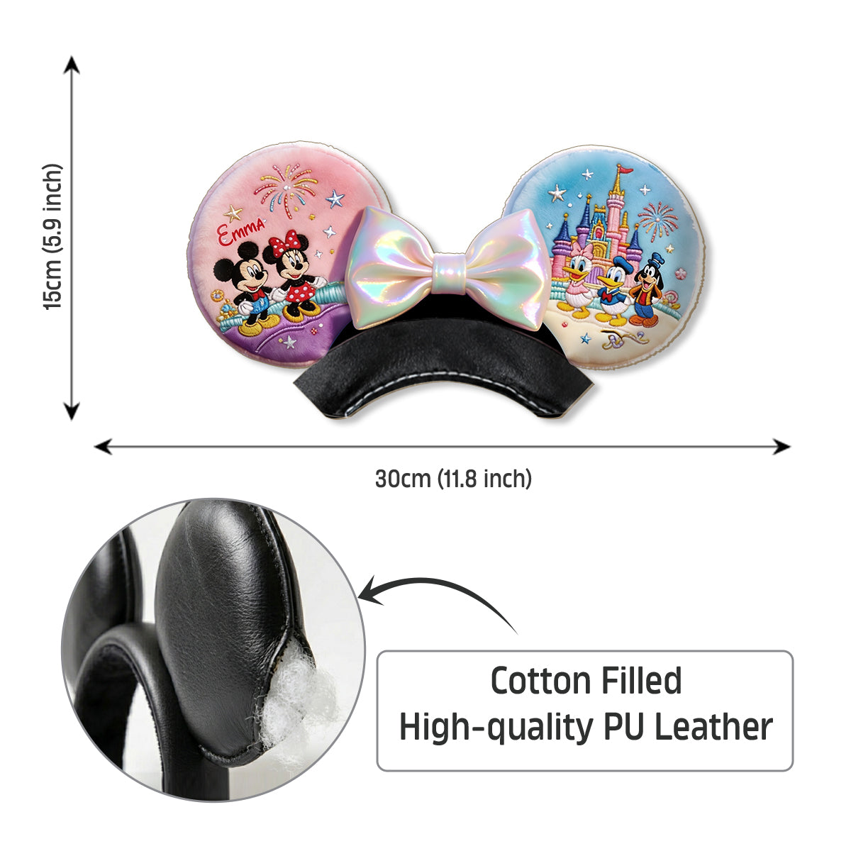 Magical Friends - Personalized Dream Trip Shaped Leather Headband