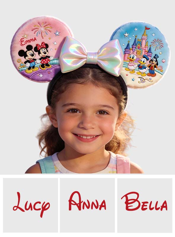 Magical Friends - Personalized Dream Trip Shaped Leather Headband