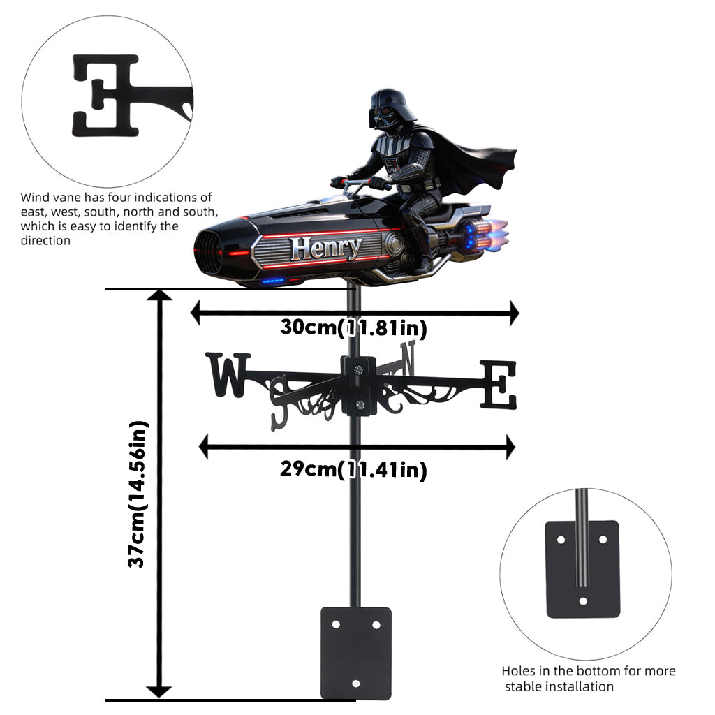 Hello Darkness - Personalized The Force Weather Vane