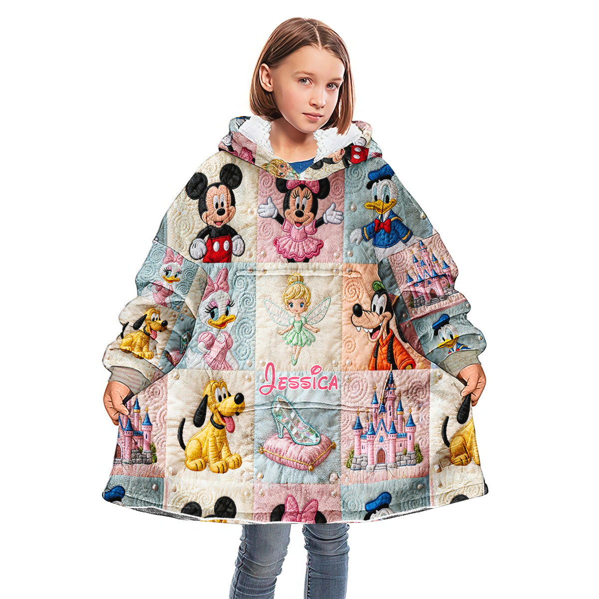 Magical Friends - Personalized Mouse Blanket Hoodie