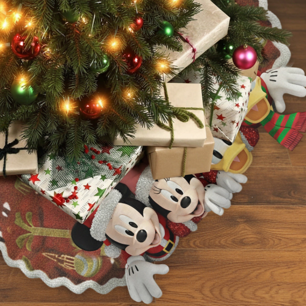 Merry Christmas - Personalized Mouse Shaped Tree Skirt