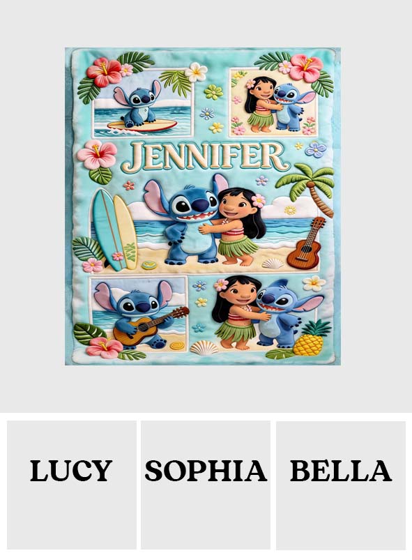 Ohana Means Family - Personalized Ohana Blanket