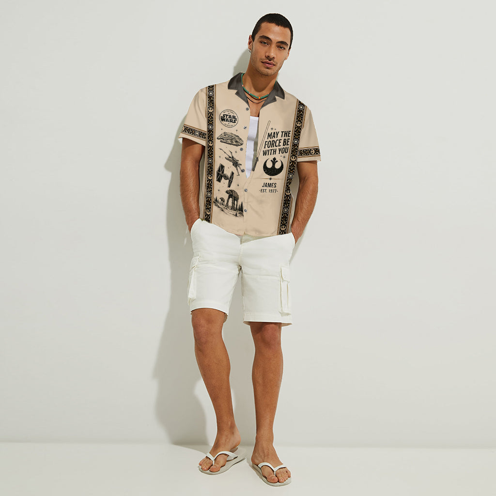 The Force Be With You - Personalized The Force Hawaiian Shirt