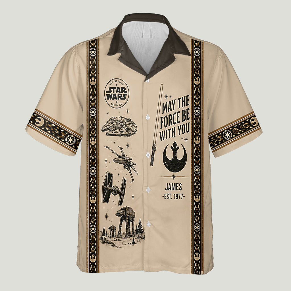 The Force Be With You - Personalized The Force Hawaiian Shirt