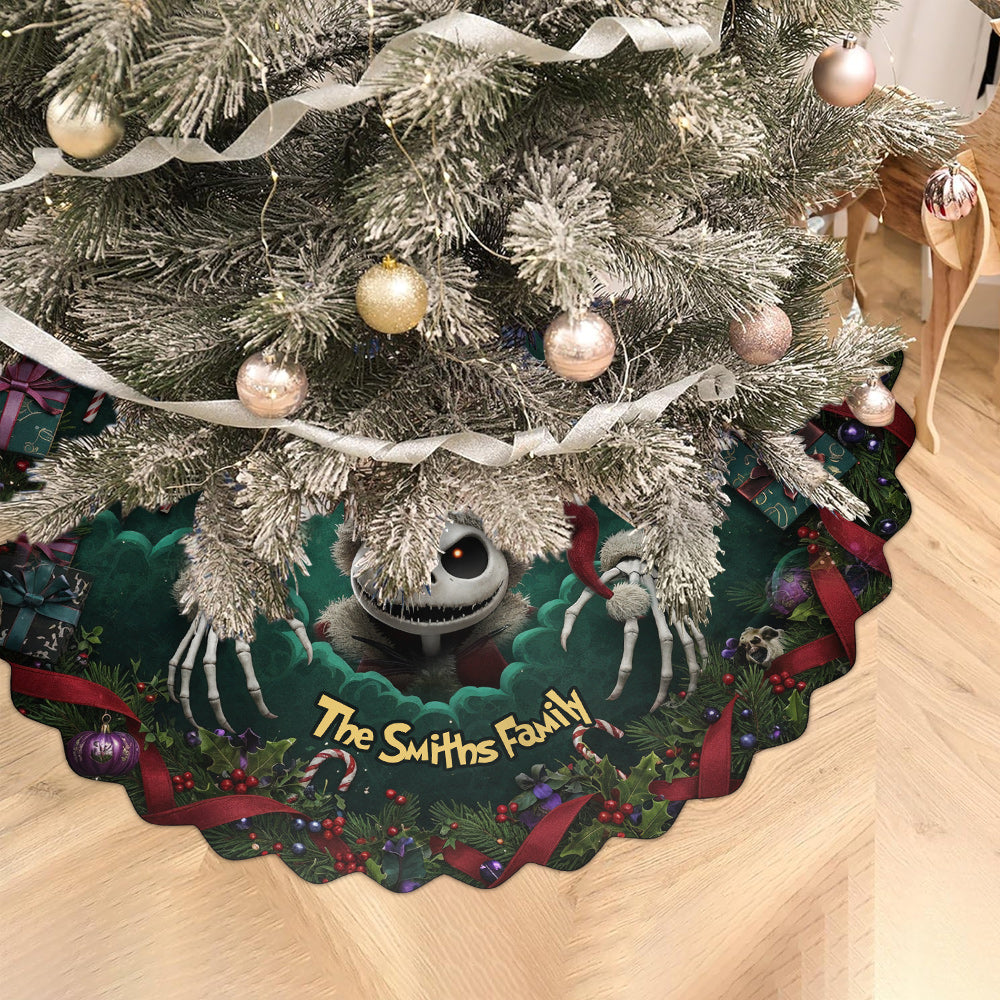 Dark Christmas - Personalized Nightmare Shaped Tree Skirt