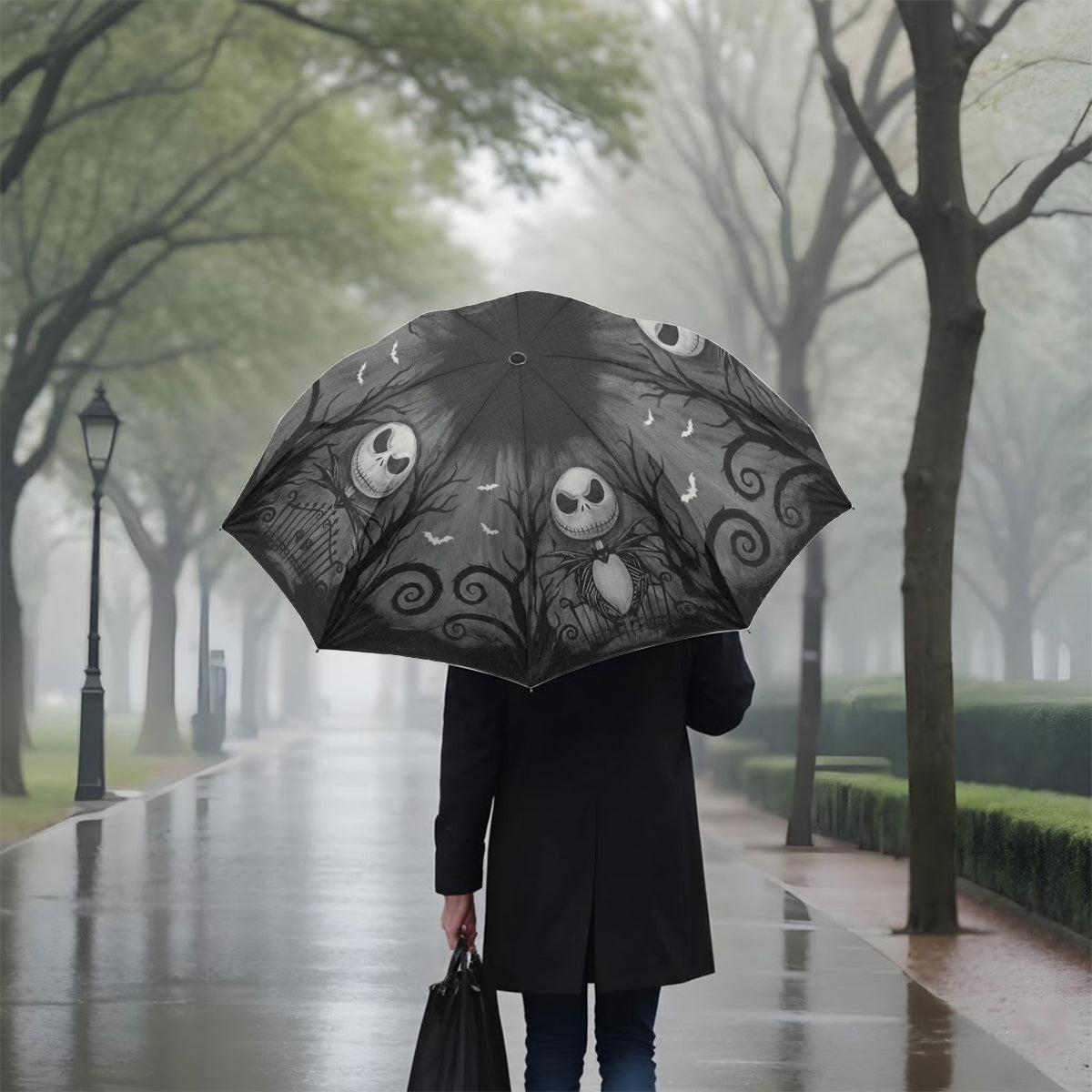 Gothic Skeleton - Personalized Nightmare Umbrella