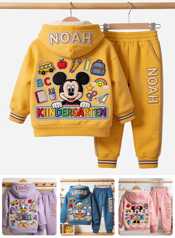 Back To School - Personalized Kid Hoodie & Kid Jogger Sweatpants