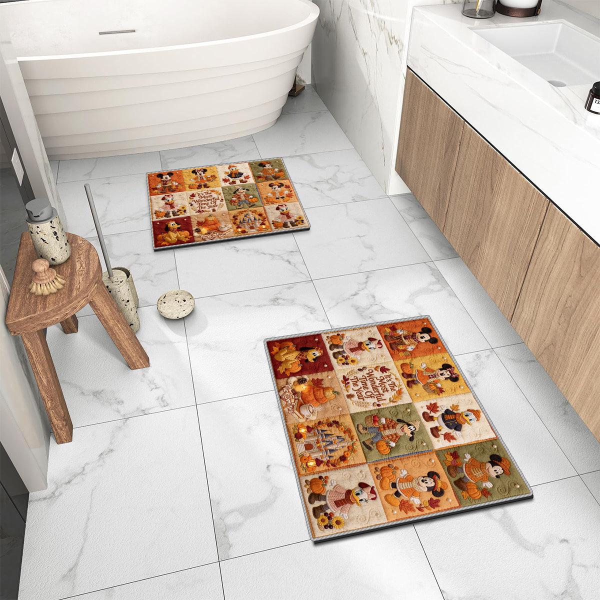 It's The Most Beautiful Time Of The Year - Personalized Mouse Non-Slip Tufted Rug
