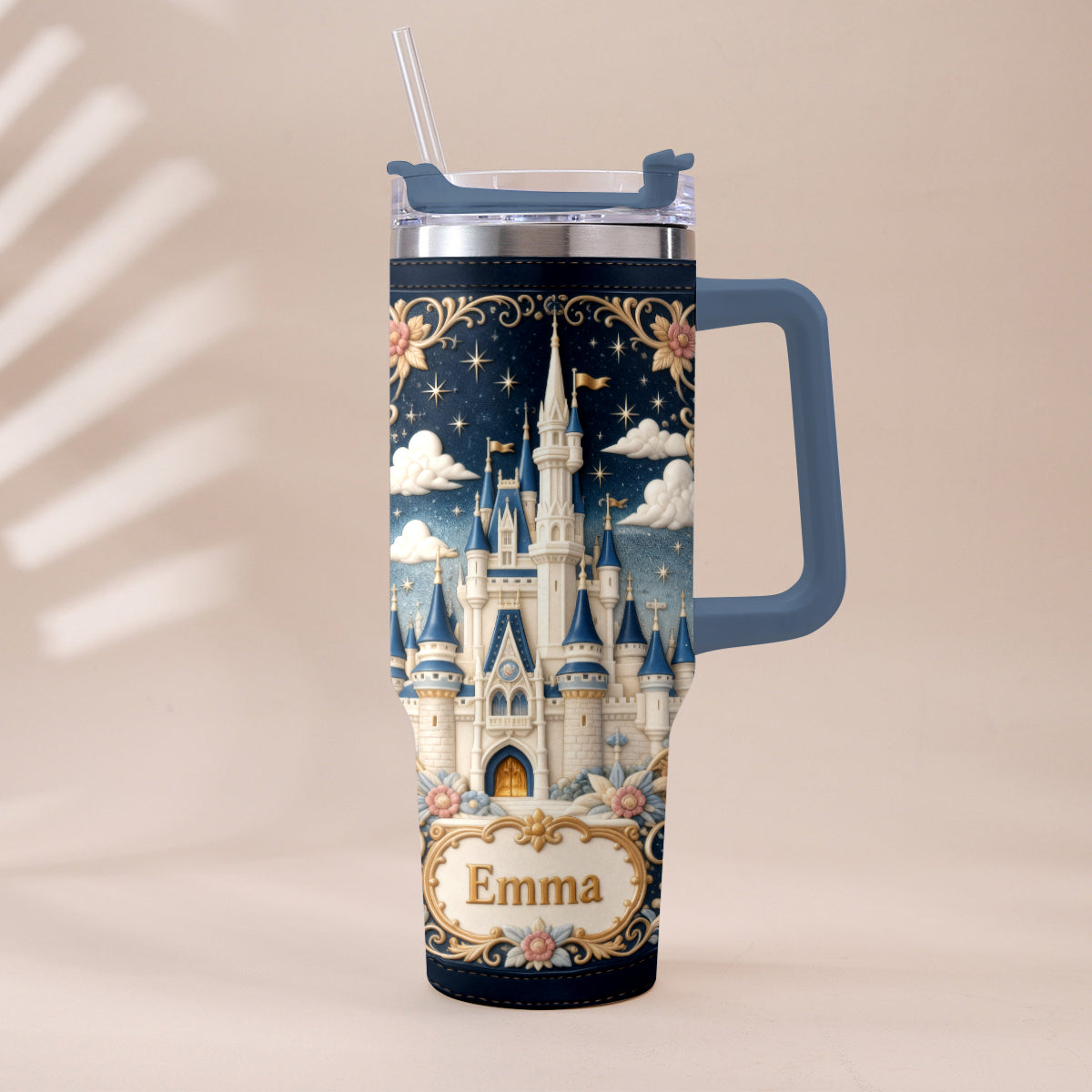 Magic Castle - Personalized Dream Trip Tumbler With Handle