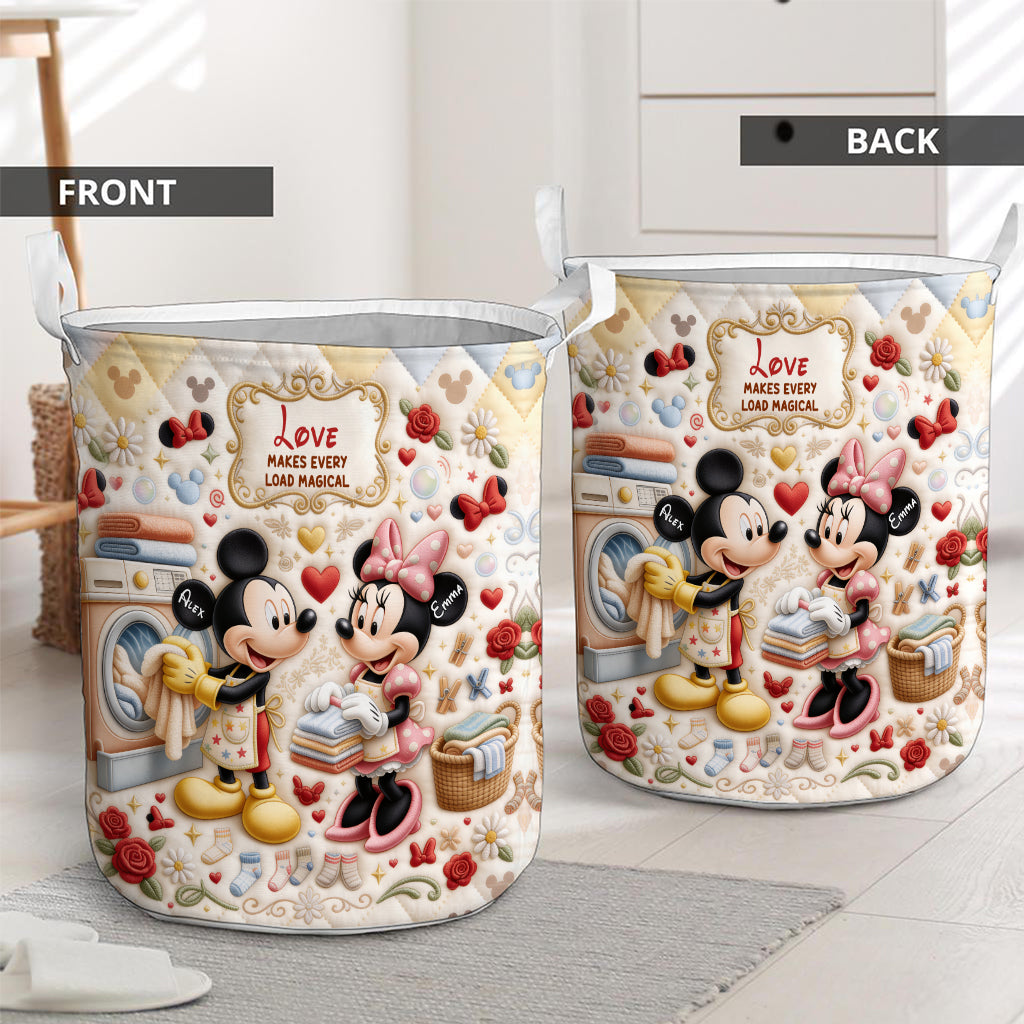 Love Makes Every Load Magical - Personalized Mouse Storage Basket