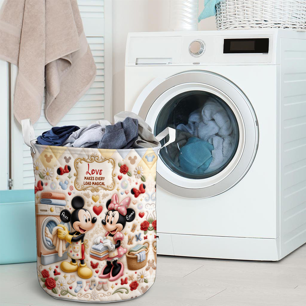 Love Makes Every Load Magical - Personalized Mouse Storage Basket