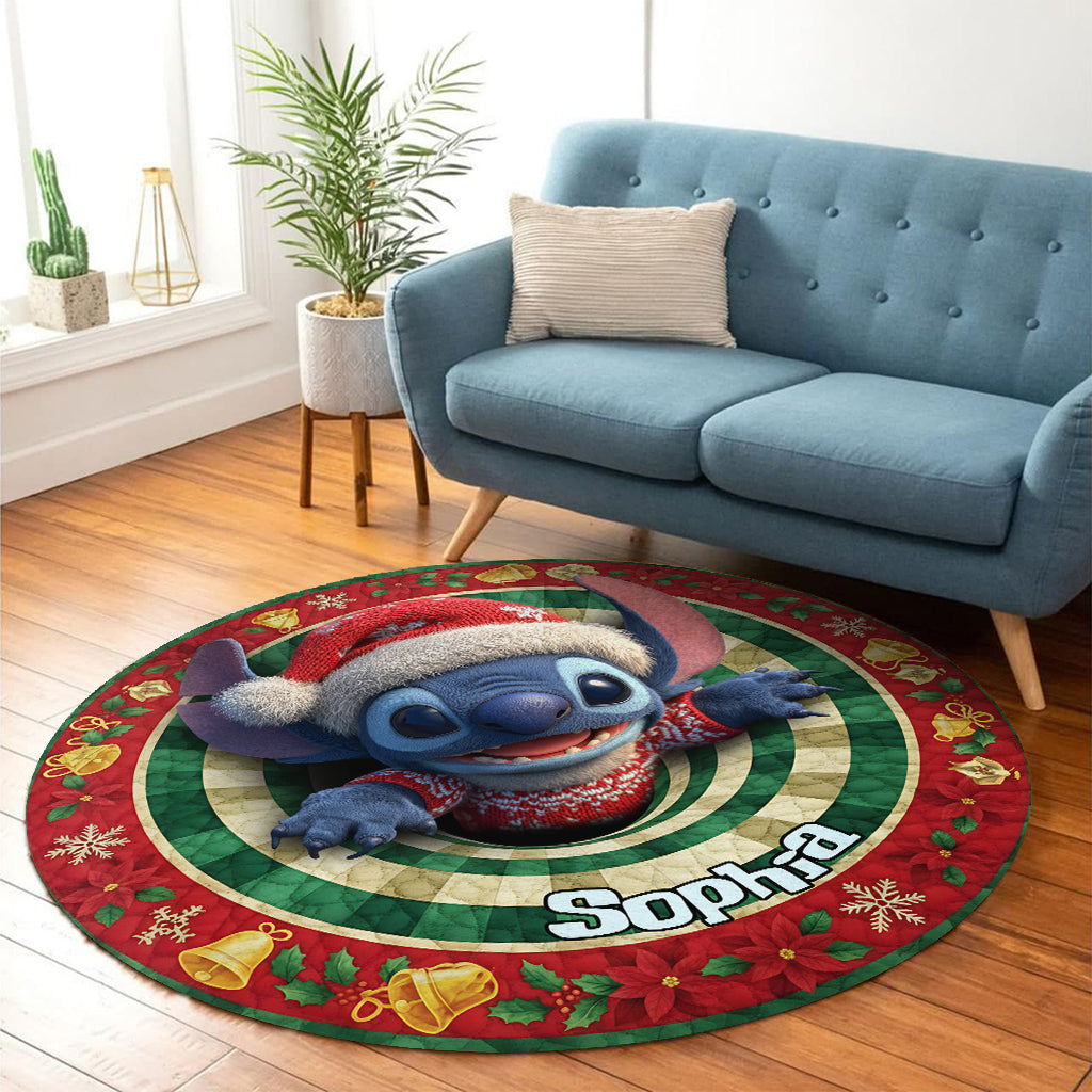 Ohana Means Family - Personalized Ohana Round Rug