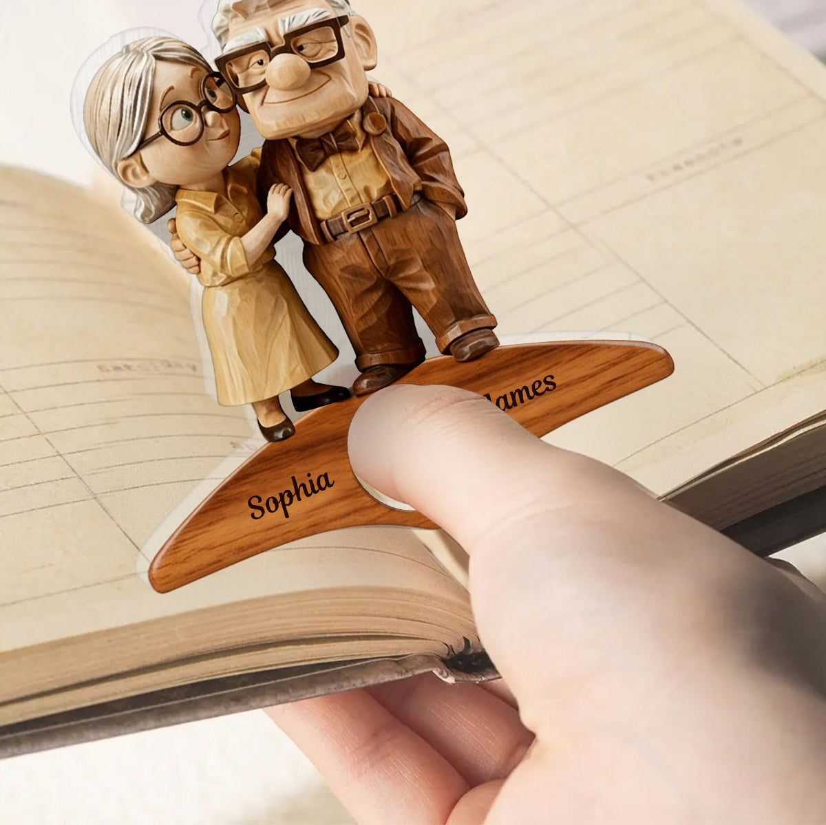 You Are My Greatest Adventure - Personalized Mouse Book Page Holder