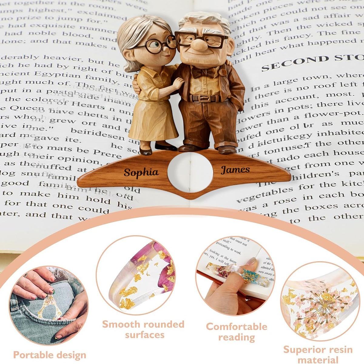 You Are My Greatest Adventure - Personalized Mouse Book Page Holder
