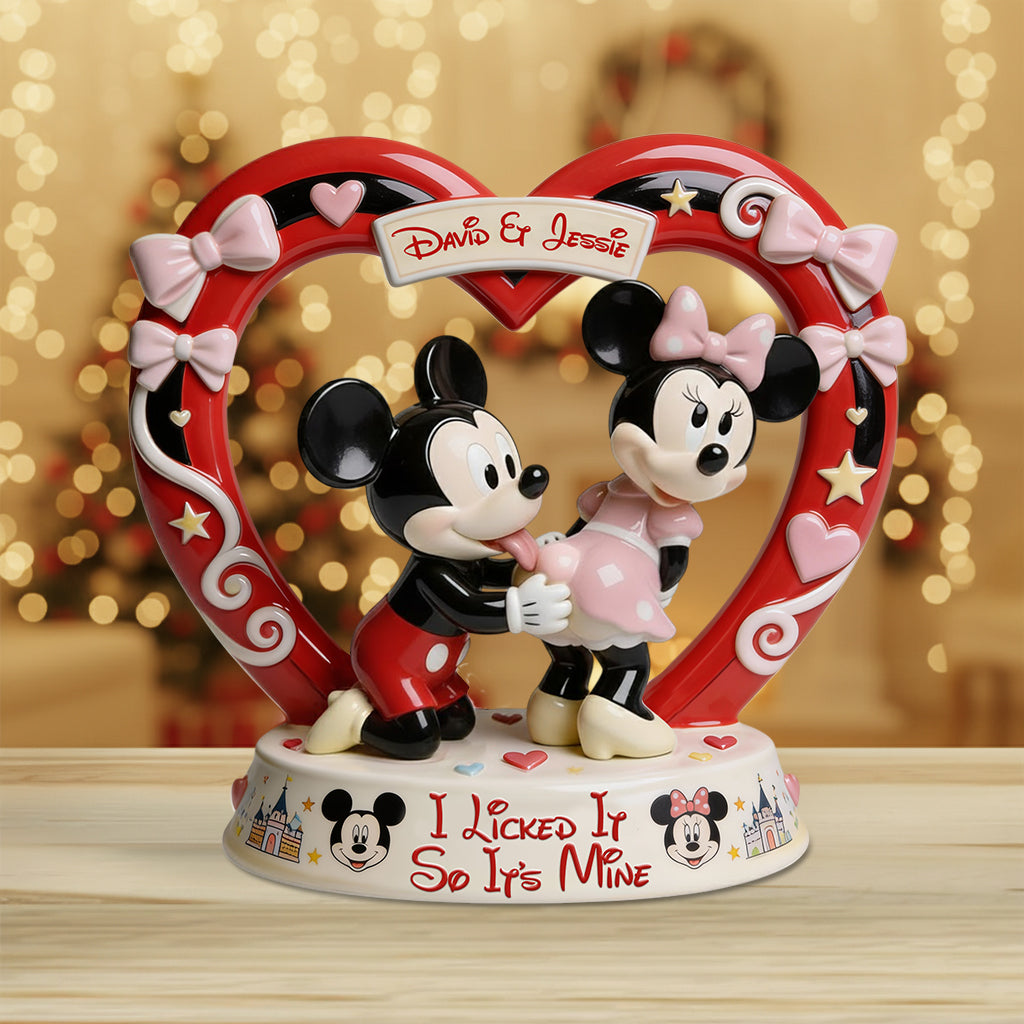 I Licked It So It's Mine - Personalized Mouse Custom Shaped Acrylic Plaque