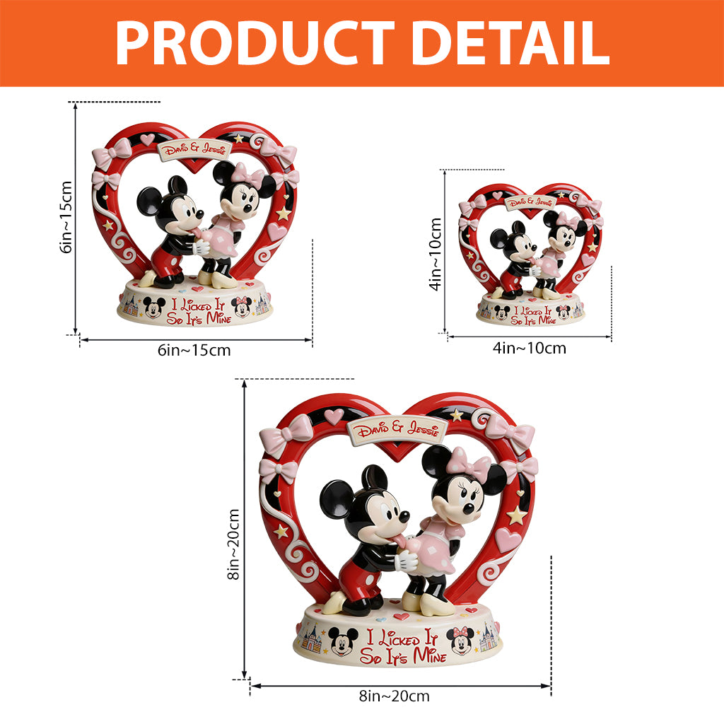 I Licked It So It's Mine - Personalized Mouse Custom Shaped Acrylic Plaque